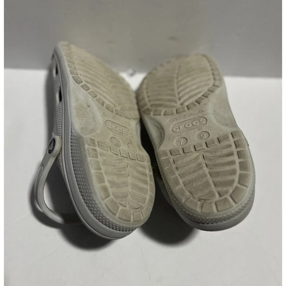 Crocs Classic Clog Unisex Adults Slip-On Mens 7 And 9 Women White Color